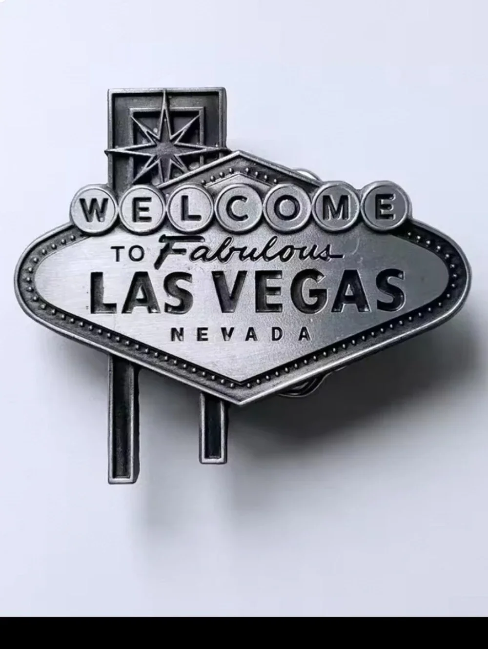 New Vintage Look Welcome to Fabulous Las Vegas In Silver Or Colorful Belt Buckle